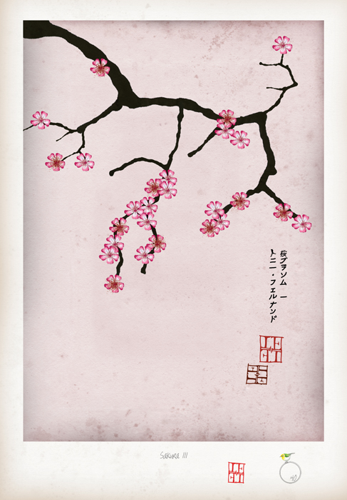 Cherry Blossom Print - Sakura III by Tony Fernandes