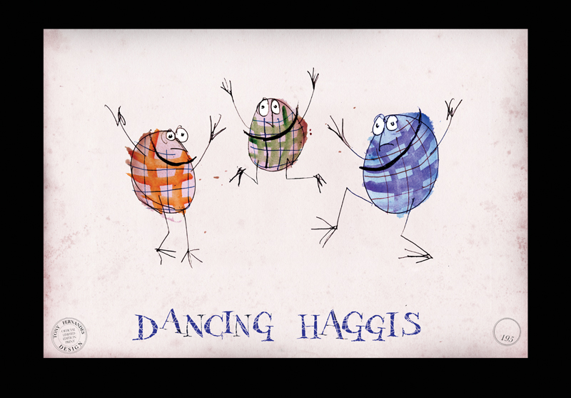 Dancing Haggis Scottish Folklore by Tony Fernandes