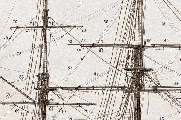 HMS Surprise 1796 by Tony Fernandes - set of 4 rigging prints