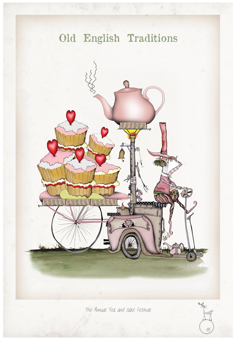 The Annual Tea and Cake Festival - Old English Whimsical Traditions by Tony Fernandes