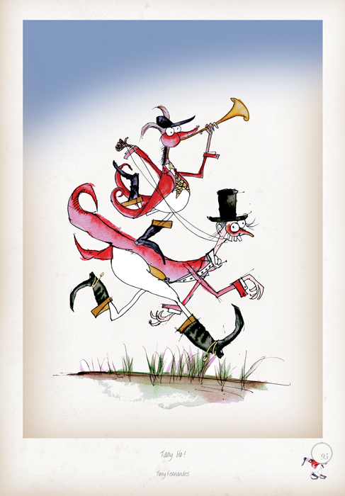 Tally Ho - Funny Fox Print  by Tony Fernandes